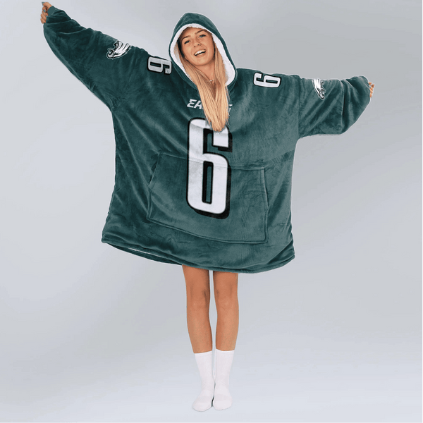 D.S 6 Philadelphia Football Unisex Blanket Hoodie