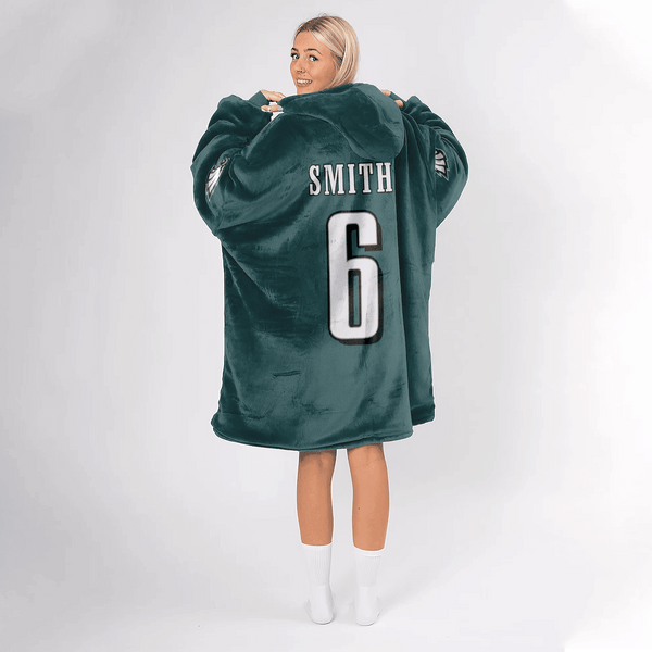 D.S 6 Philadelphia Football Unisex Blanket Hoodie