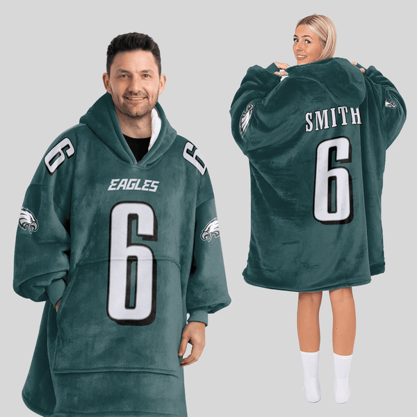 D.S 6 Philadelphia Football Unisex Blanket Hoodie