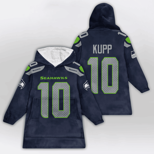 C.K 10 Seattle Football Unisex Blanket Hoodie