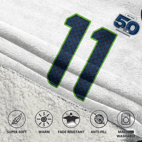 J.S 11 Seattle Football Unisex Blanket Hoodie