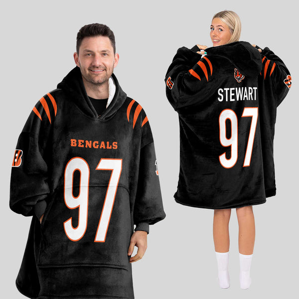 Adult 97 Cincinnati Football Unisex Blanket Hoodie