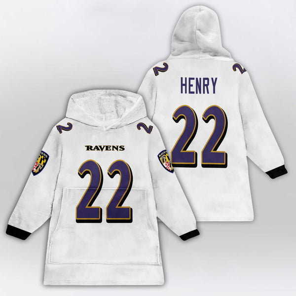 D.H 22 Baltimore Football Unisex Blanket Hoodie