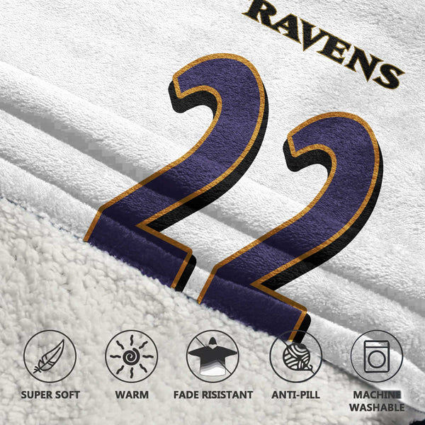 D.H 22 Baltimore Football Unisex Blanket Hoodie