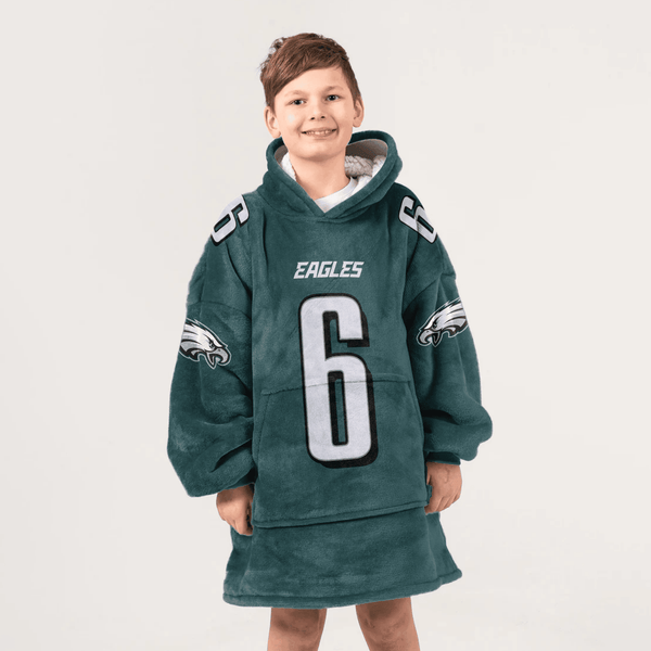 Kid 6 Philadelphia Football Unisex Blanket Hoodie