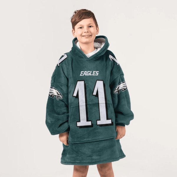 Kid 11 Philadelphia Football Unisex Blanket Hoodie
