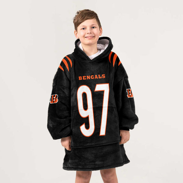 Kid 97 Cincinnati Football Unisex Blanket Hoodie