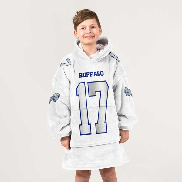 Kid J.A 17 Buffalo Football Unisex Blanket Hoodie