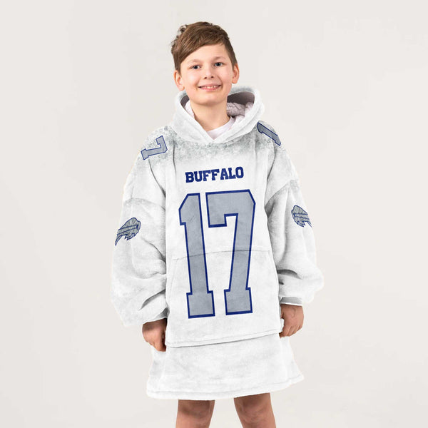Kid J.A 17 Buffalo Football Unisex Blanket Hoodie
