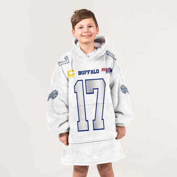 Kid Mafia J.A 17 Buffalo Football Unisex Blanket Hoodie