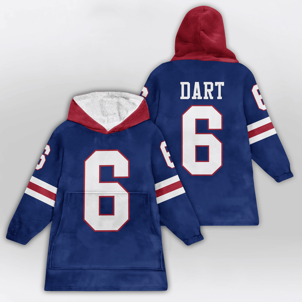 J.D 6 New York G Football Unisex Blanket Hoodie