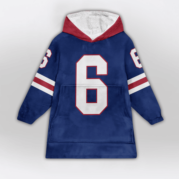J.D 6 New York G Football Unisex Blanket Hoodie