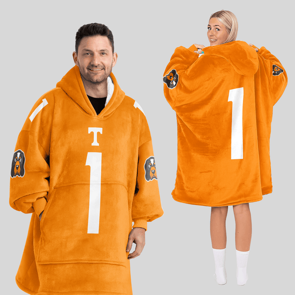 Adult 1 Tennessee Football Unisex Blanket Hoodie