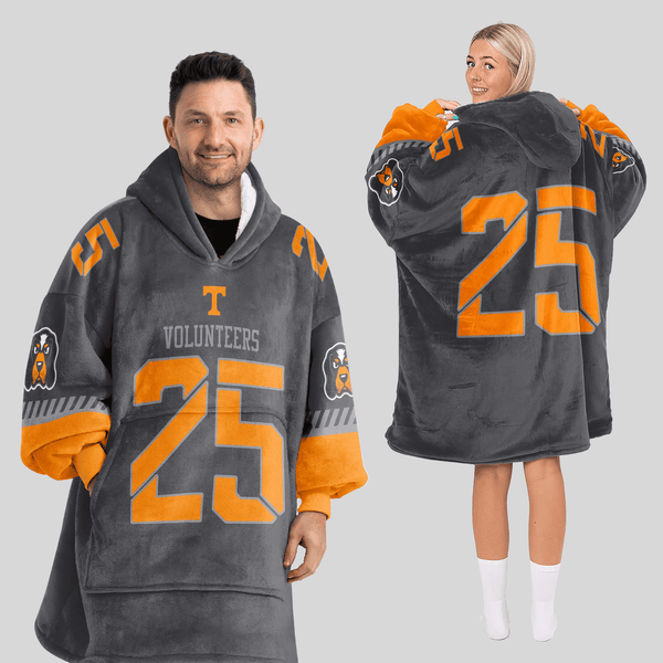 Adult 25 Tennessee Football Unisex Blanket Hoodie