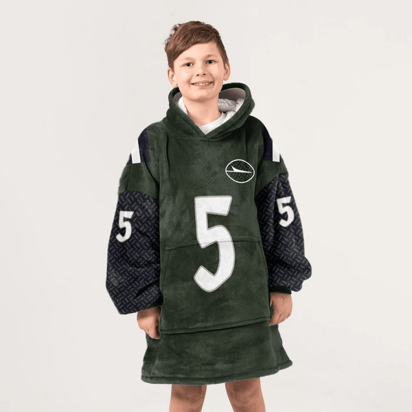 Kid G.W 5 New York J Football Unisex Blanket Hoodie
