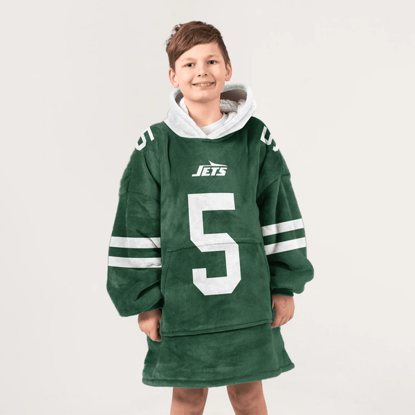 Kid G.W 5 New York J Football Unisex Blanket Hoodie