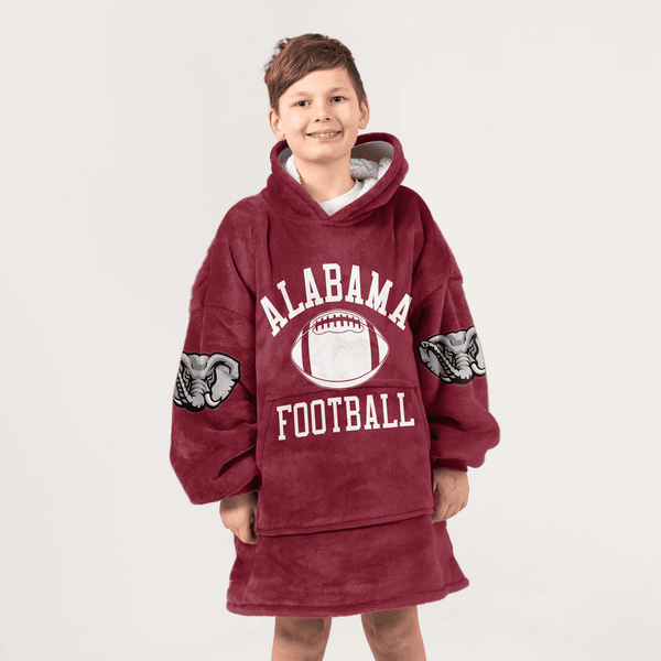 Kid 1 Alabama Football Unisex Blanket Hoodie
