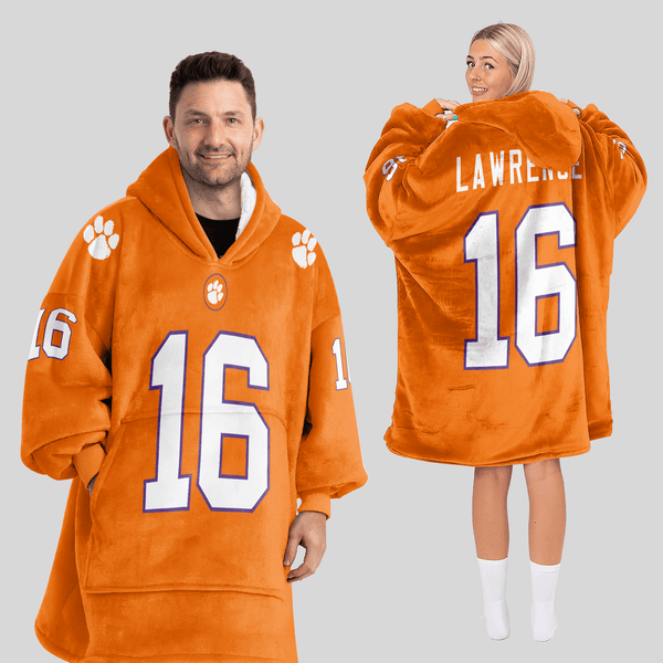 Adult 16 Clemson Football Unisex Blanket Hoodie