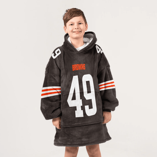 Kid C.S 49 Cleveland Football Unisex Blanket Hoodie