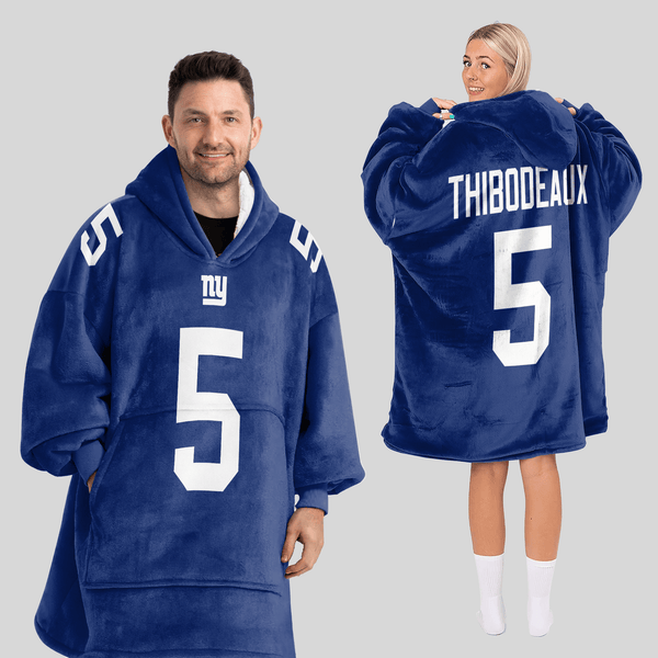 Adult K.T 5 New York G Football Unisex Blanket Hoodie