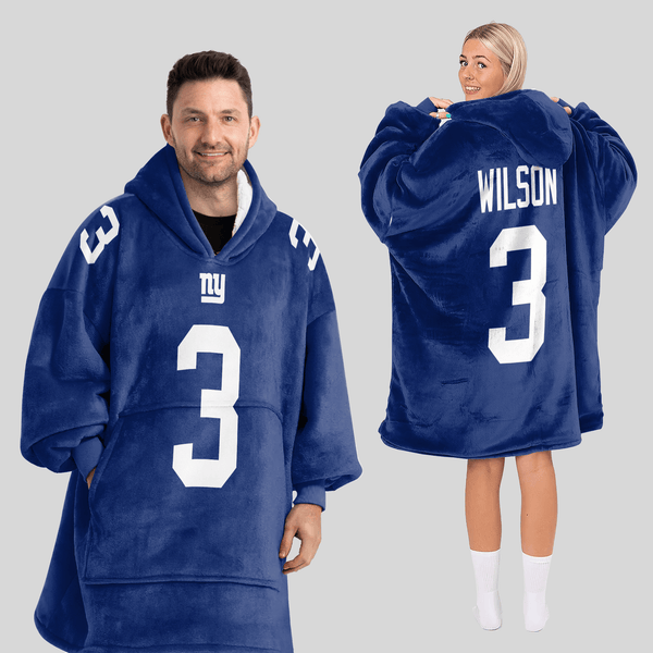Adult R.W 3 New York G Football Unisex Blanket Hoodie