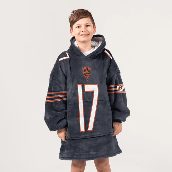 Kid T.B 17 Chicago Football Unisex Blanket Hoodie