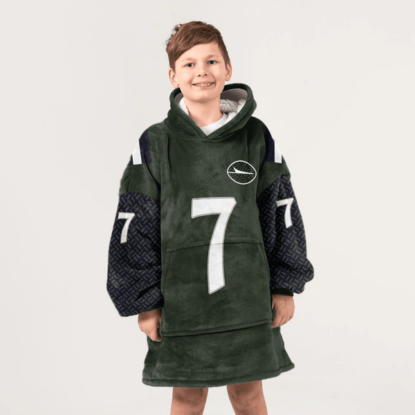 Kid J.F 7 New York J Football Unisex Blanket Hoodie