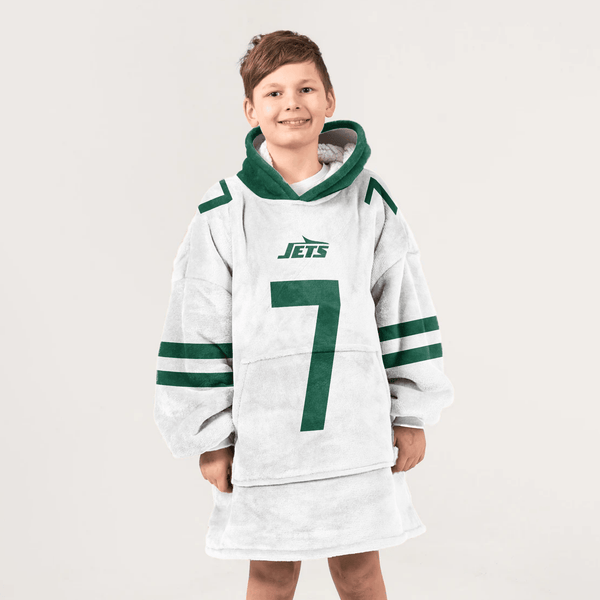 Kid J.F 7 New York J Football Unisex Blanket Hoodie