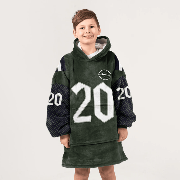 Kid B.H 20 New York J Football Unisex Blanket Hoodie