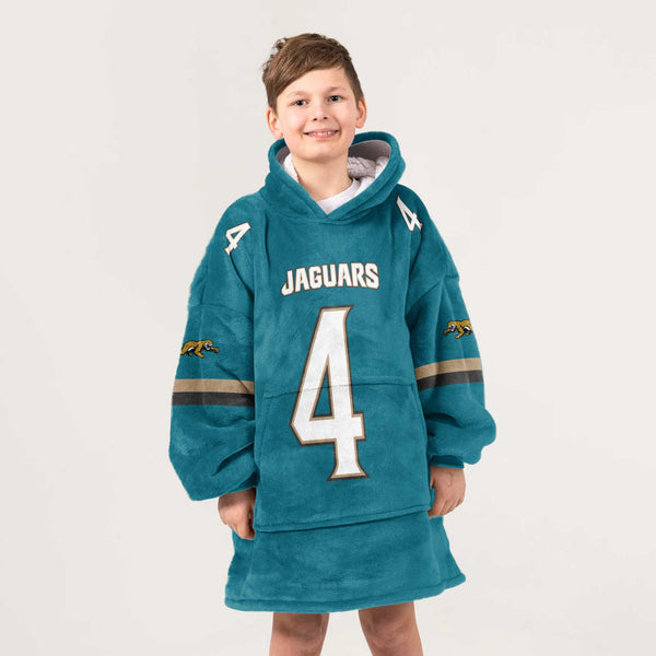 Kid 4 Jacksonville Football Unisex Blanket Hoodie
