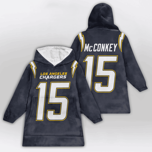 L.M 15 Los Angeles C Football Unisex Blanket Hoodie