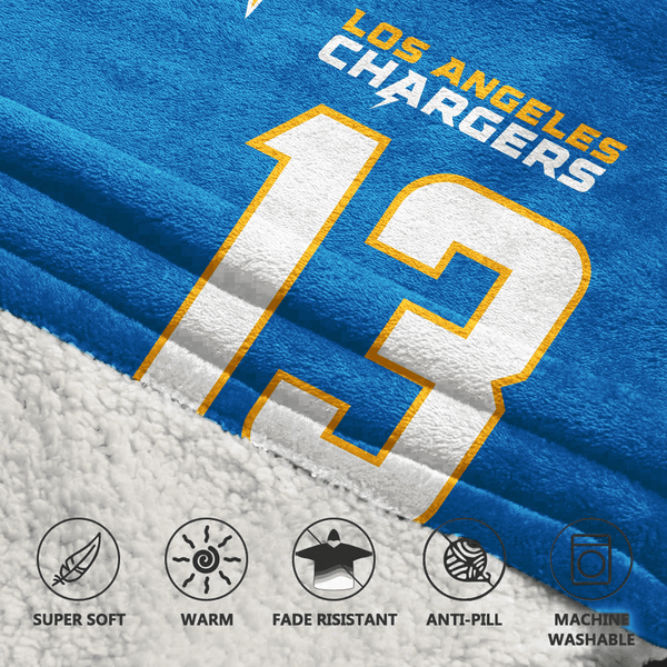 Adult 13 Los Angeles C Football Unisex Blanket Hoodie