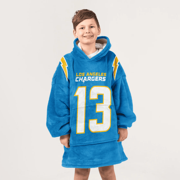 Kid 13 Los Angeles Football Unisex Blanket Hoodie