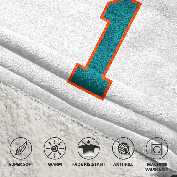 Captain T.T 1 Miami Football Unisex Blanket Hoodie