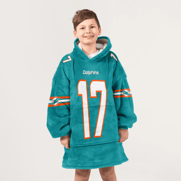 Kid 17 Miami Football Unisex Blanket Hoodie