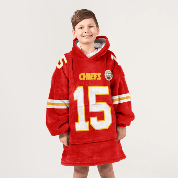 Kid P.M 15 Kansas City Football Unisex Blanket Hoodie