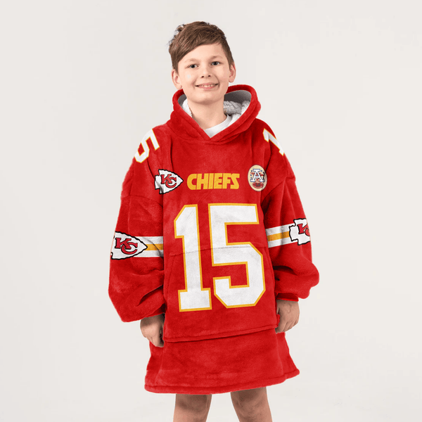 Kid P.M 15 Kansas City Football Unisex Blanket Hoodie