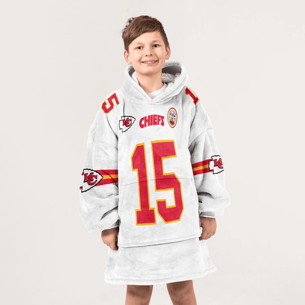 Kid P.M 15 Kansas City Football Unisex Blanket Hoodie