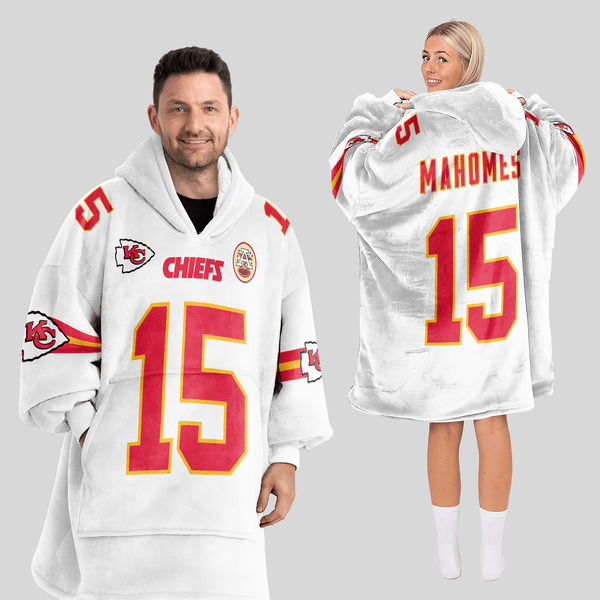 Adult P.M 15 Kansas City Football Unisex Blanket Hoodie