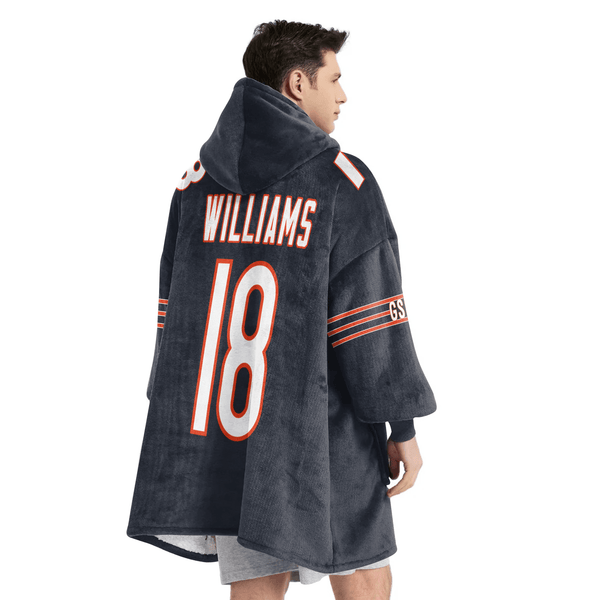 C.W 18 Captain Chicago Football Unisex Blanket Hoodie