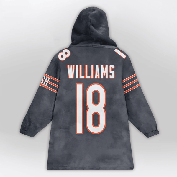 C.W 18 Captain Chicago Football Unisex Blanket Hoodie