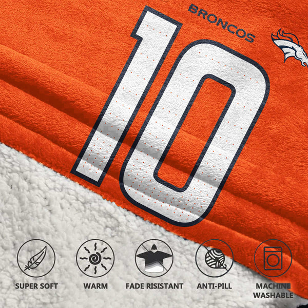 B.N 10 Captain Denver Football Unisex Blanket Hoodie