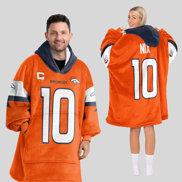 B.N 10 Captain Denver Football Unisex Blanket Hoodie