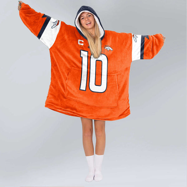 B.N 10 Captain Denver Football Unisex Blanket Hoodie