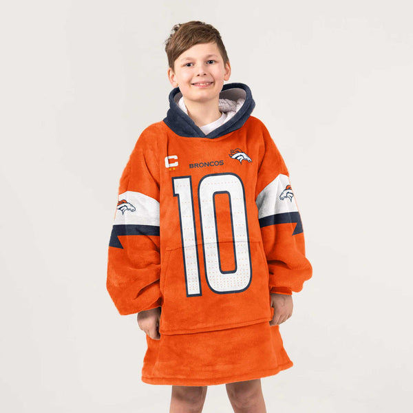 Kid B.N 10 Captain Denver Football Unisex Blanket Hoodie