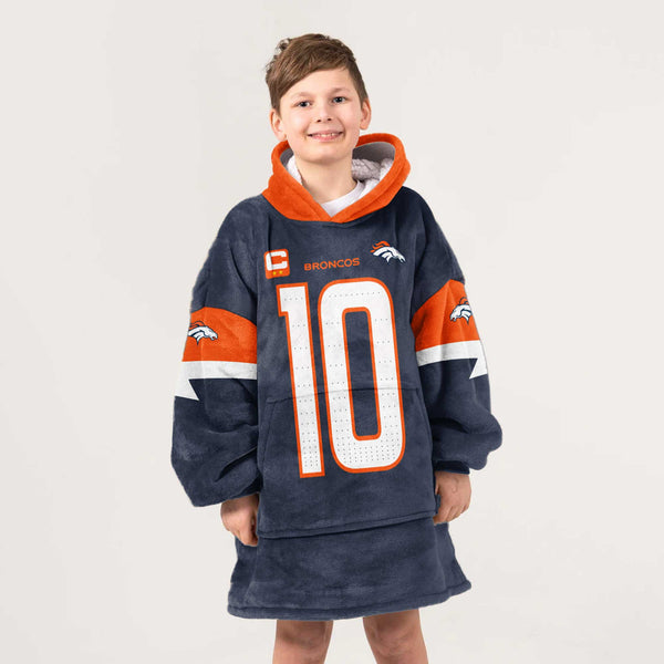 Kid B.N 10 Captain Denver Football Unisex Blanket Hoodie