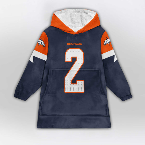 P.S 2 Denver Football Unisex Blanket Hoodie