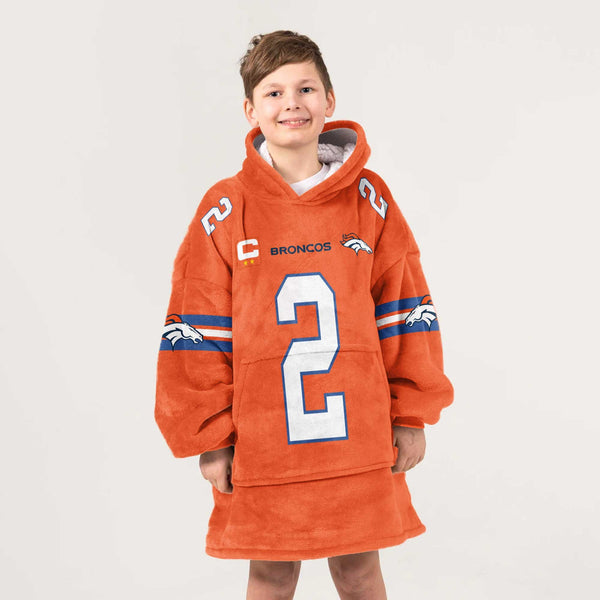 Kid P.S 2 Captain Denver Football Unisex Blanket Hoodie