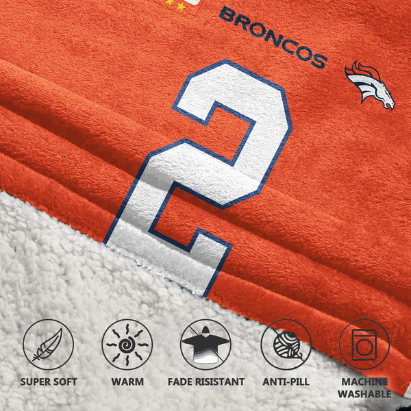 Adult P.S 2 Captain Denver Football Unisex Blanket Hoodie