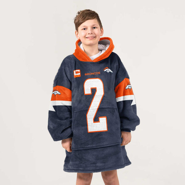 Kid P.S 2 Captain Denver Football Unisex Blanket Hoodie